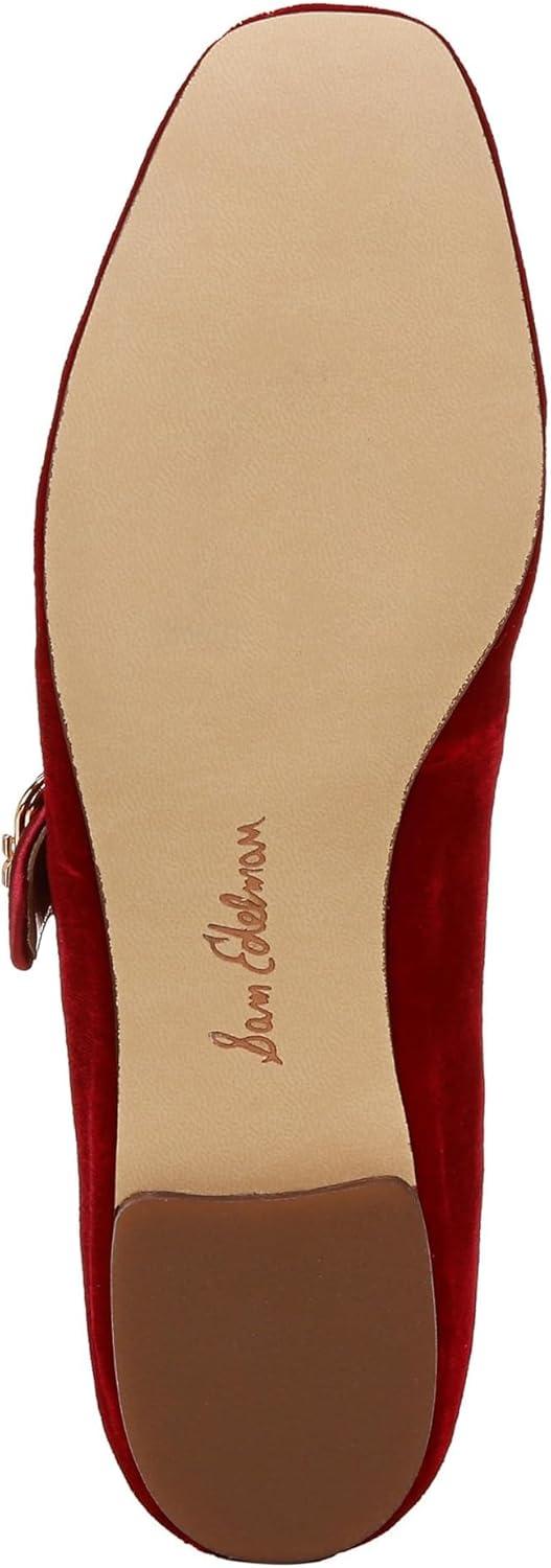 image:imageSam Edelman Womens MichaelaMary Jane FlatBright Scarlet