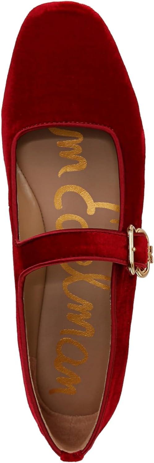 image:imageSam Edelman Womens MichaelaMary Jane FlatBright Scarlet