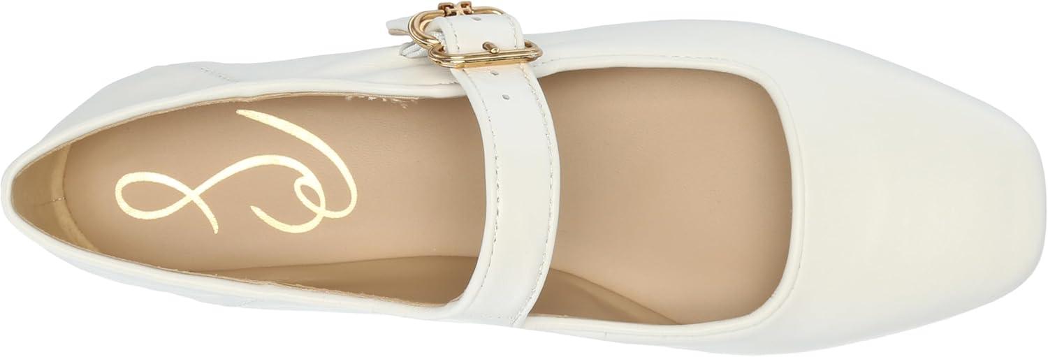 image:imageSam Edelman Womens MichaelaMary Jane FlatBright White Leather