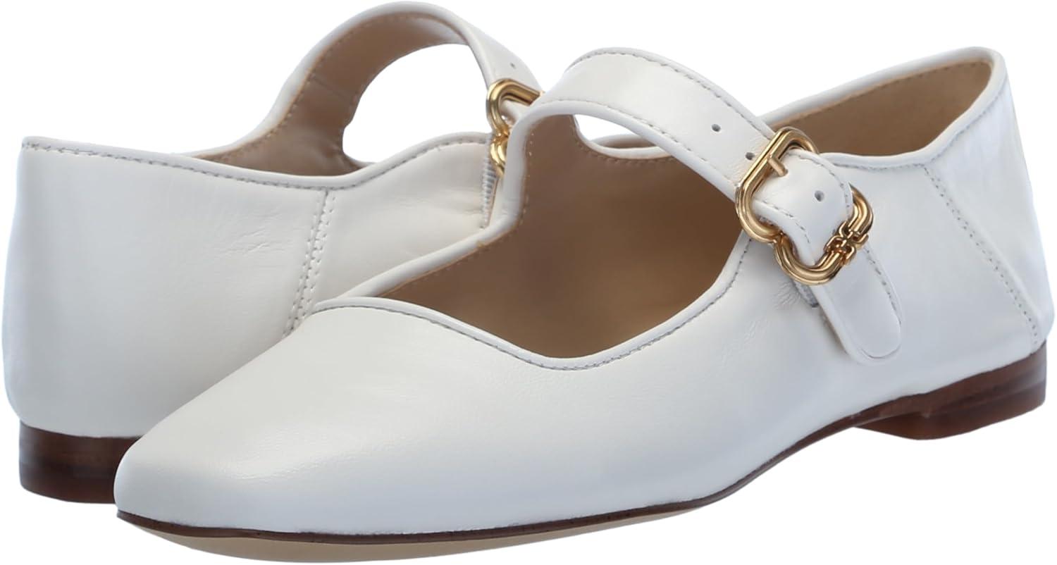image:imageSam Edelman Womens MichaelaMary Jane FlatBright White Leather