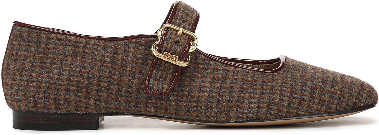 image:imageSam Edelman Womens MichaelaMary Jane FlatBrown Plaid Multi