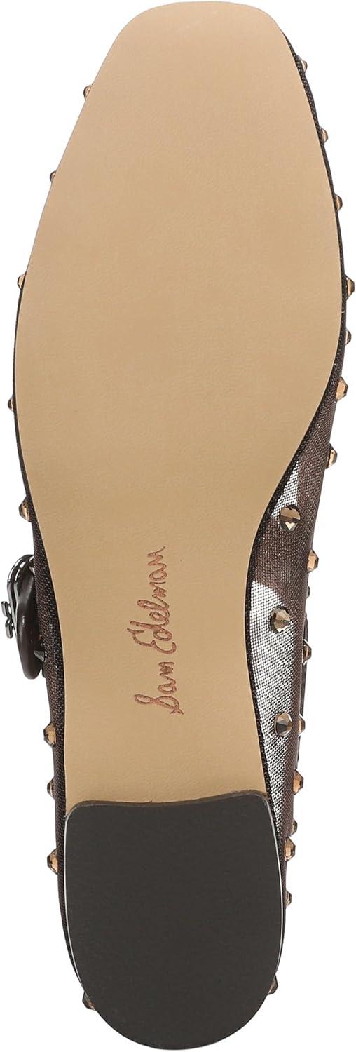 image:imageSam Edelman Womens MichaelaMary Jane FlatCaf Noir Glitz Mesh