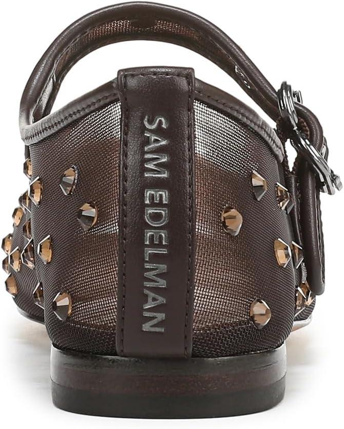 image:imageSam Edelman Womens MichaelaMary Jane FlatCaf Noir Glitz Mesh