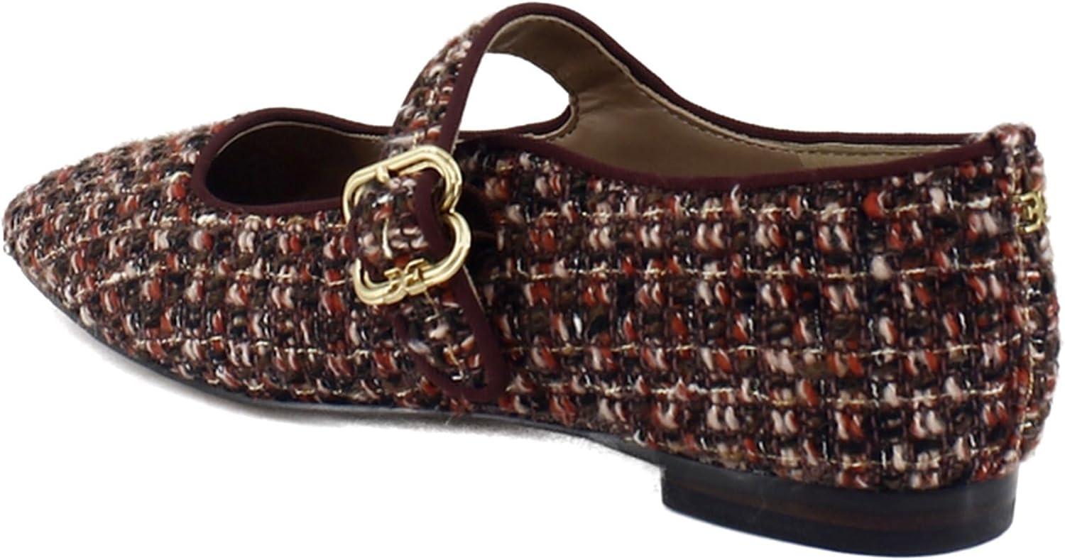 image:imageSam Edelman Womens MichaelaMary Jane FlatCoffee Multi Boucle