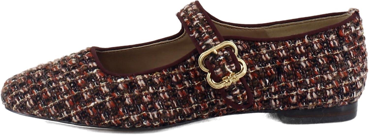 image:imageSam Edelman Womens MichaelaMary Jane FlatCoffee Multi Boucle