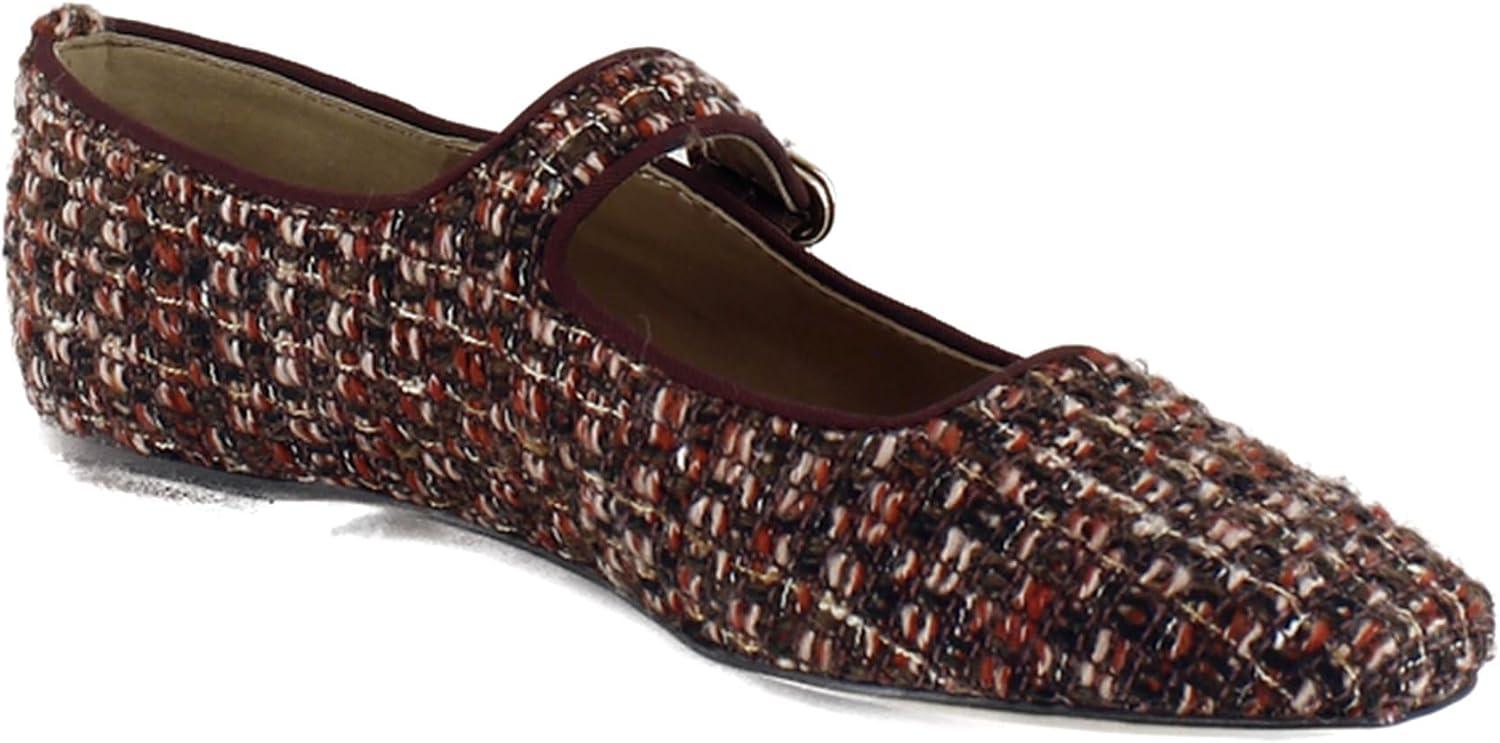 image:imageSam Edelman Womens MichaelaMary Jane FlatCoffee Multi Boucle