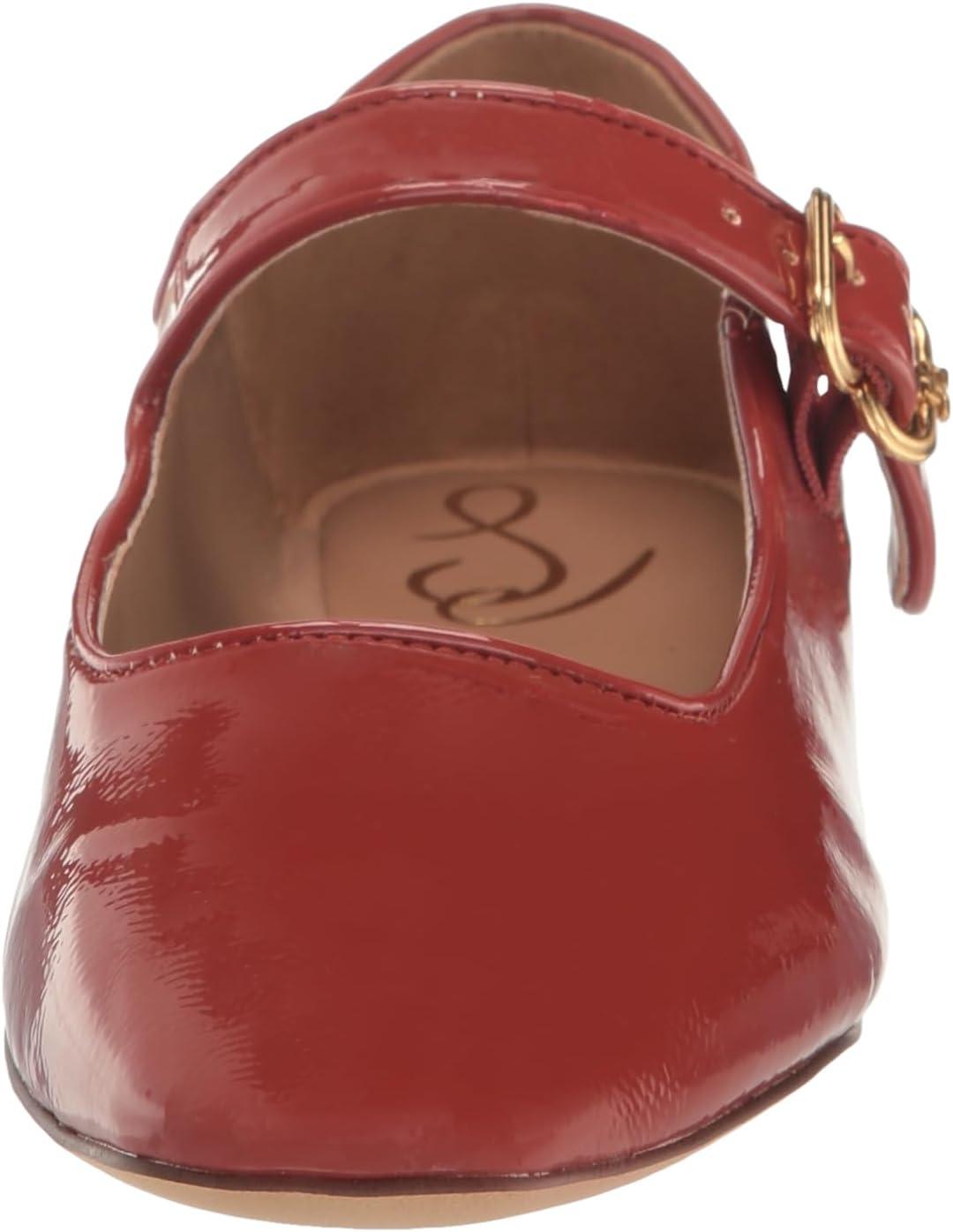 image:imageSam Edelman Womens MichaelaMary Jane FlatDark Auburn Rust