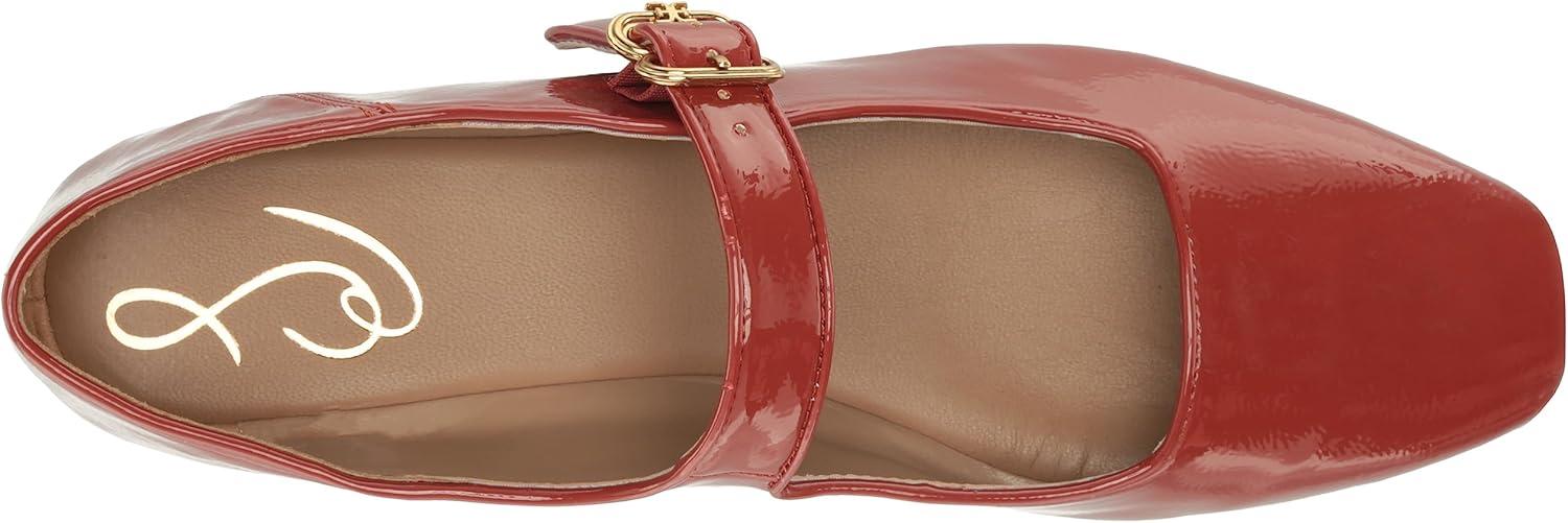 image:imageSam Edelman Womens MichaelaMary Jane FlatDark Auburn Rust