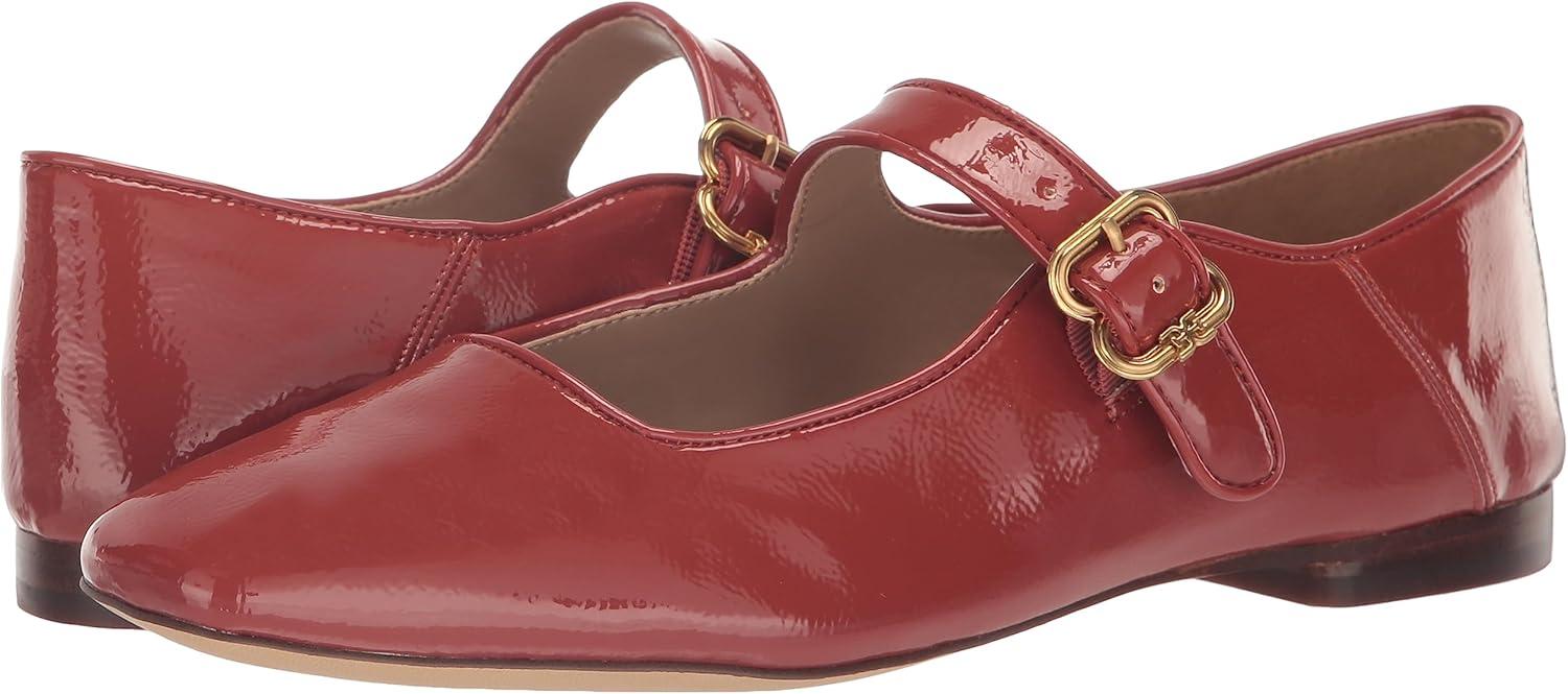 image:imageSam Edelman Womens MichaelaMary Jane FlatDark Auburn Rust