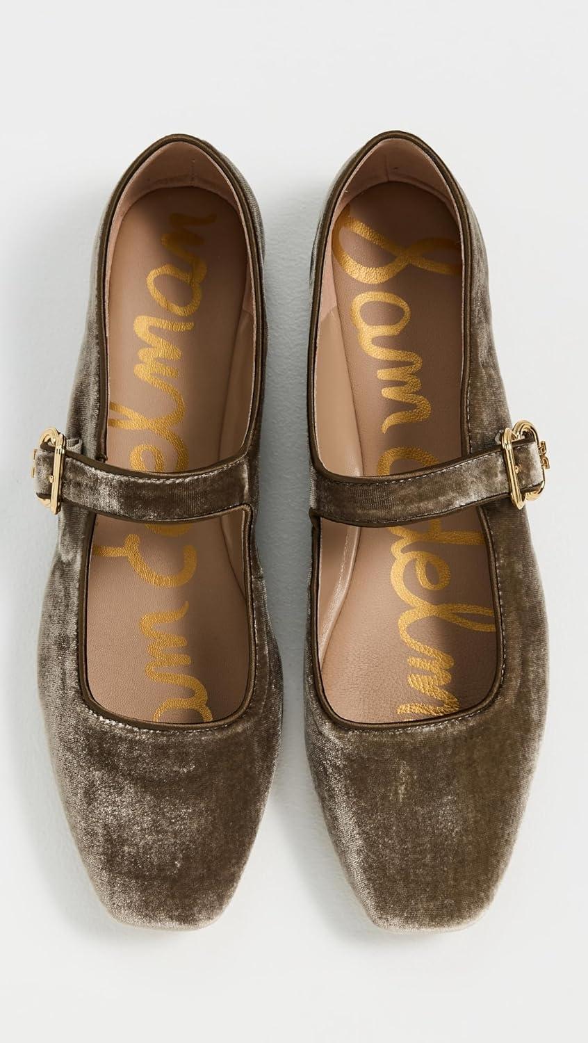 image:imageSam Edelman Womens MichaelaMary Jane FlatDark Silver Sage