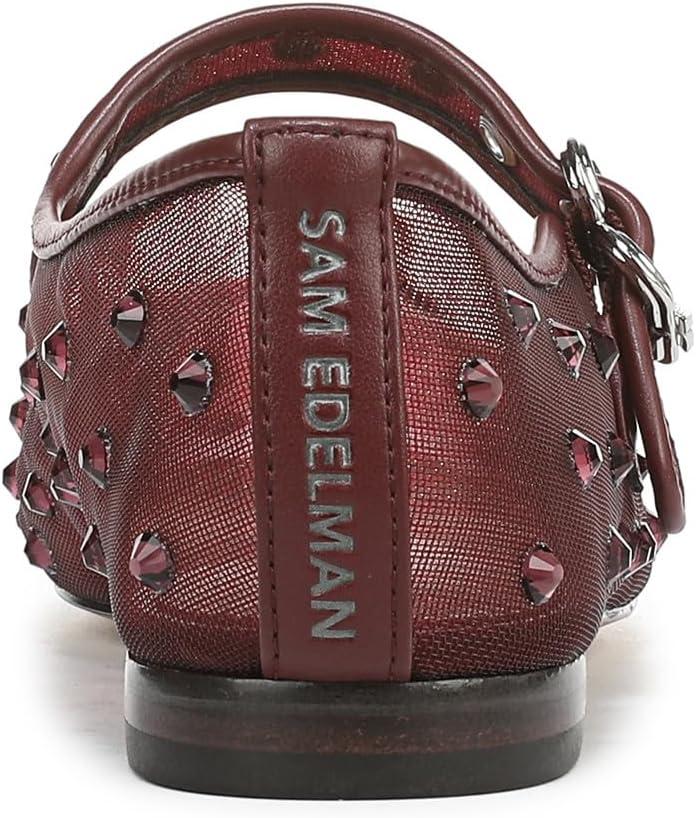 image:imageSam Edelman Womens MichaelaMary Jane FlatFrench Merlot Glitz Mesh
