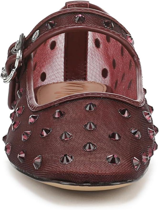 image:imageSam Edelman Womens MichaelaMary Jane FlatFrench Merlot Glitz Mesh