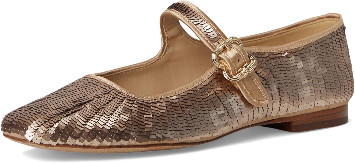 image:imageSam Edelman Womens MichaelaMary Jane FlatGold Sequin