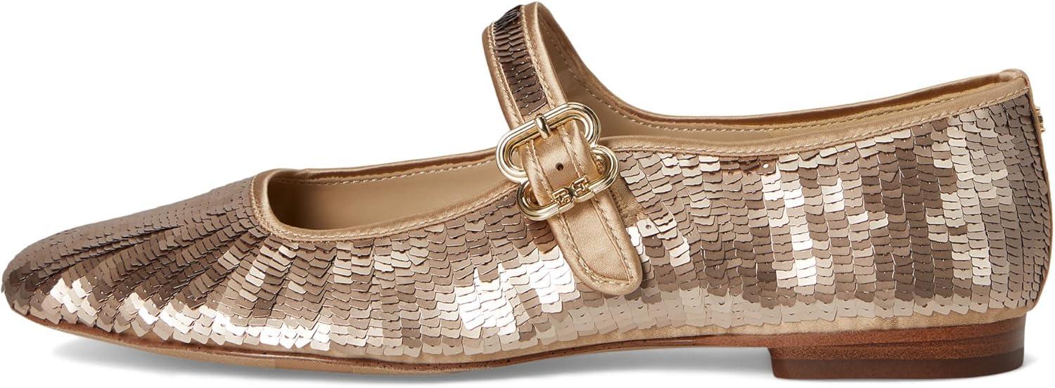 image:imageSam Edelman Womens MichaelaMary Jane FlatGold Sequin
