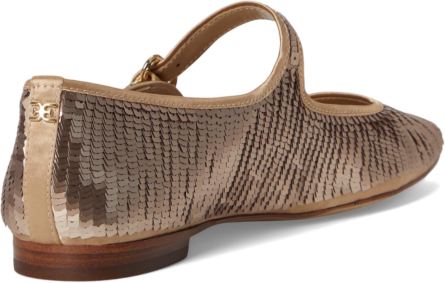 image:imageSam Edelman Womens MichaelaMary Jane FlatGold Sequin