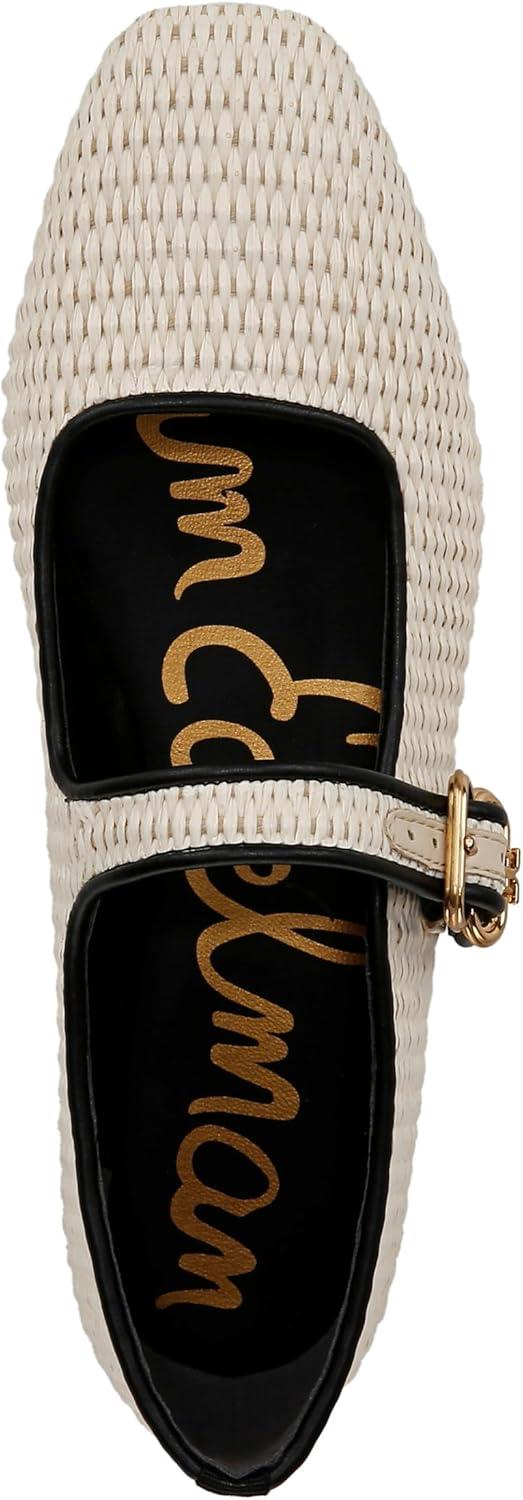 image:imageSam Edelman Womens MichaelaMary Jane FlatLinen Raffia