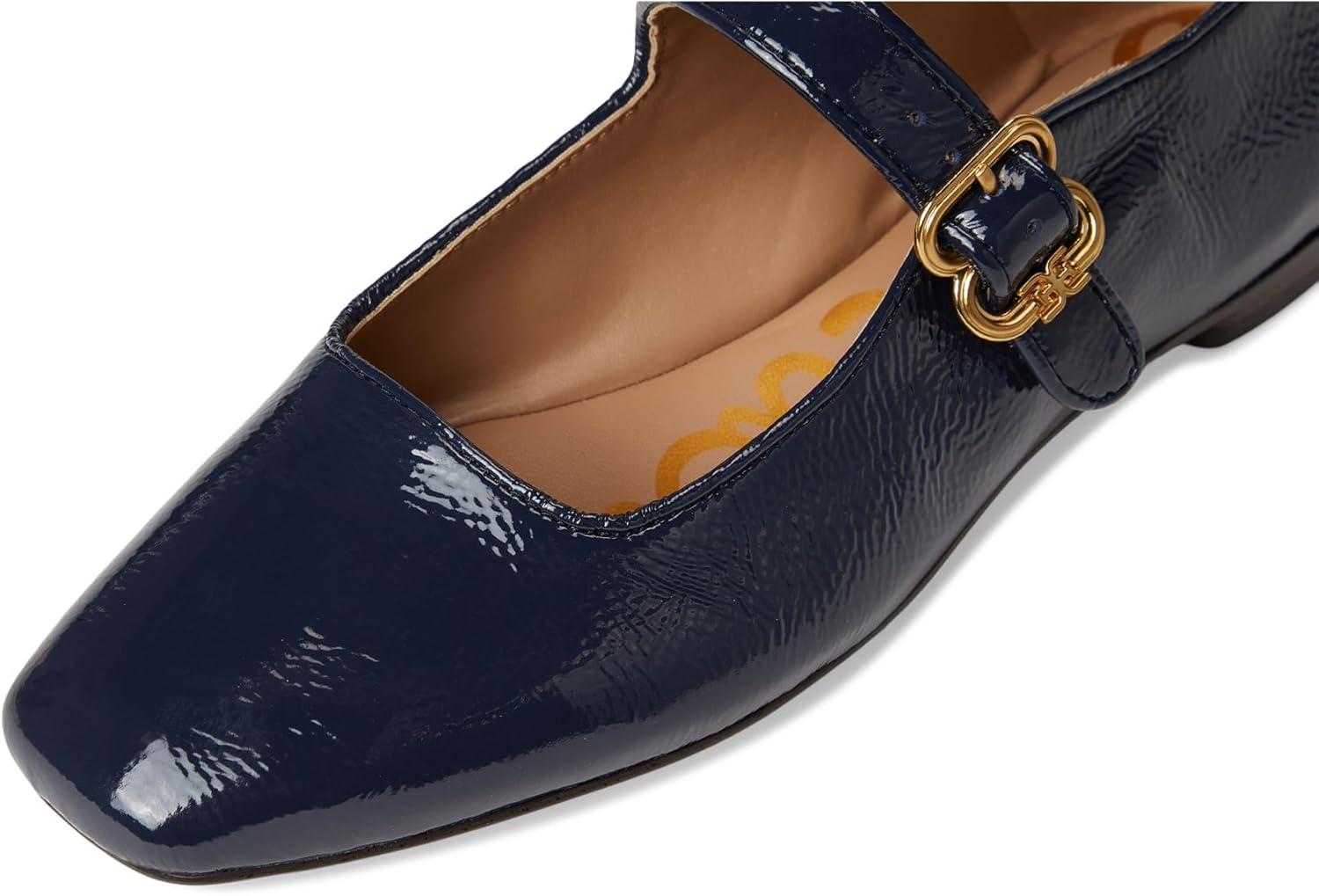 image:imageSam Edelman Womens MichaelaMary Jane FlatMidnight Blue Patent Leather