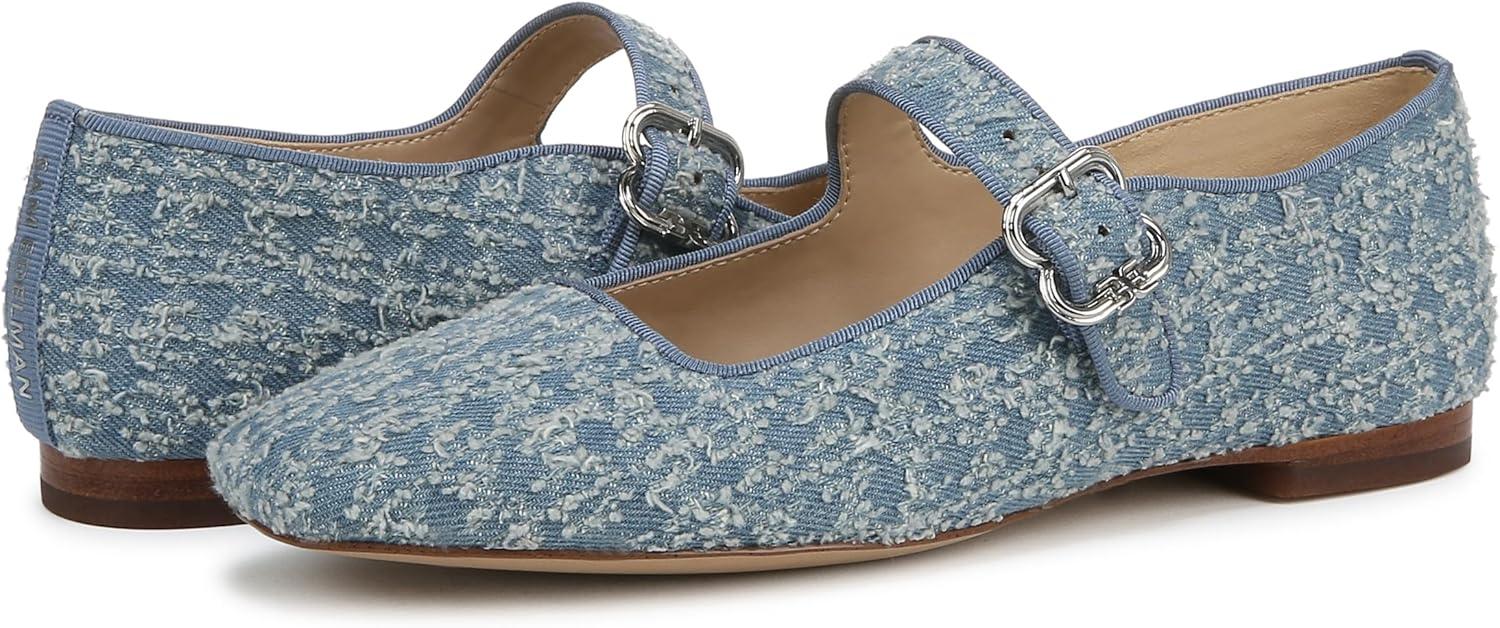 image:imageSam Edelman Womens MichaelaMary Jane FlatMontrose Blue Fray