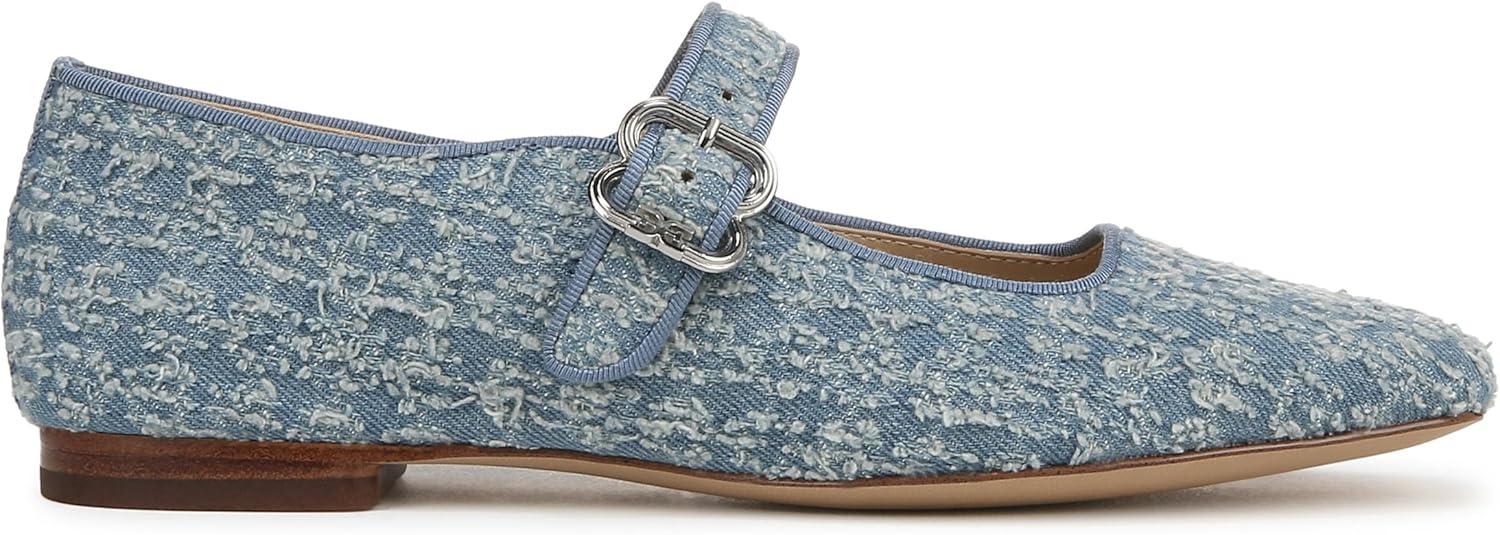 image:imageSam Edelman Womens MichaelaMary Jane FlatMontrose Blue Fray