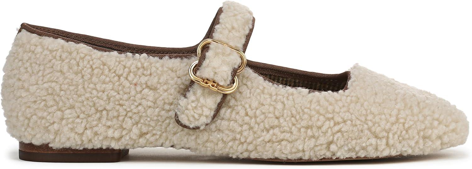 image:imageSam Edelman Womens MichaelaMary Jane FlatNatural Fur