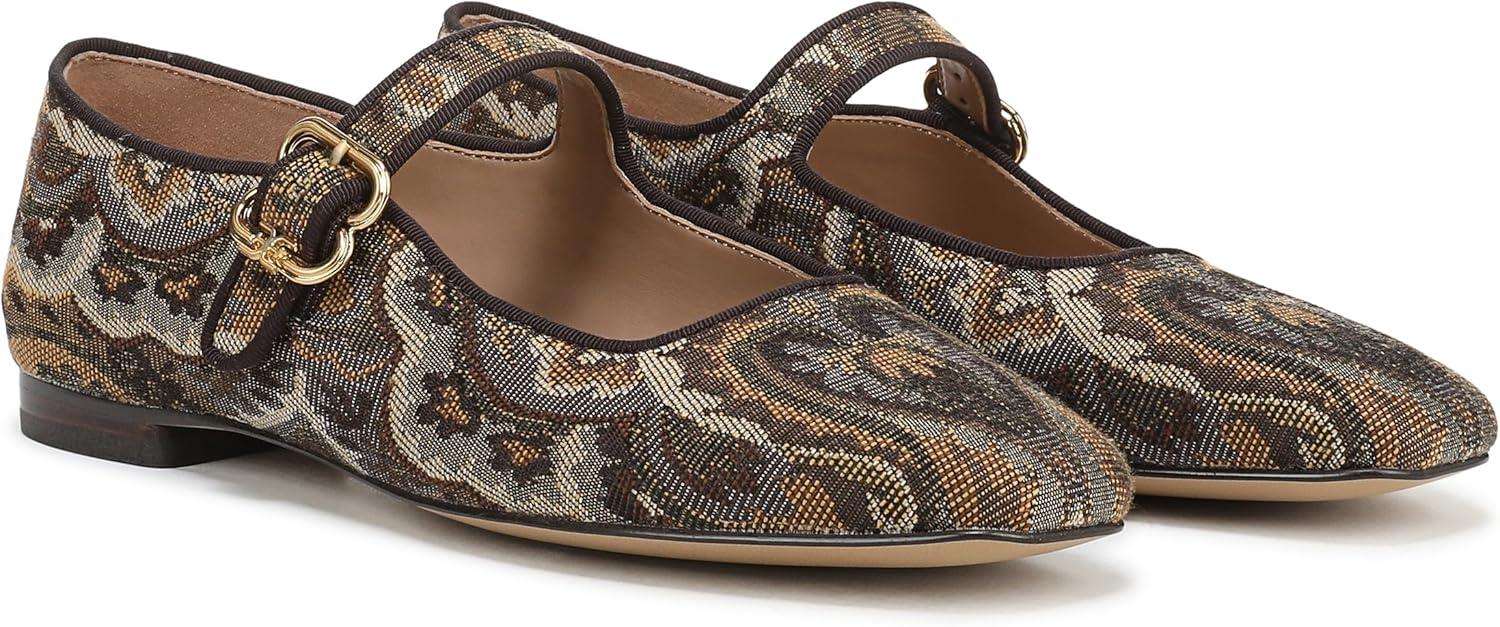 image:imageSam Edelman Womens MichaelaMary Jane FlatOlive Paisley Multi