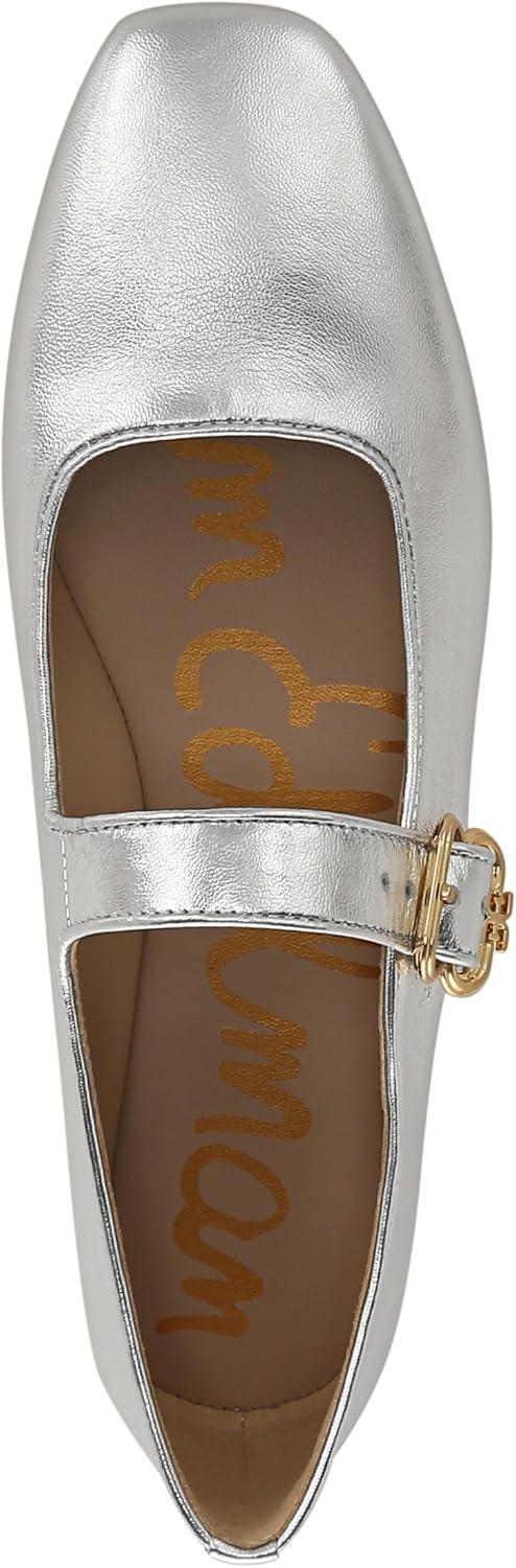 image:imageSam Edelman Womens MichaelaMary Jane FlatSoft Silver