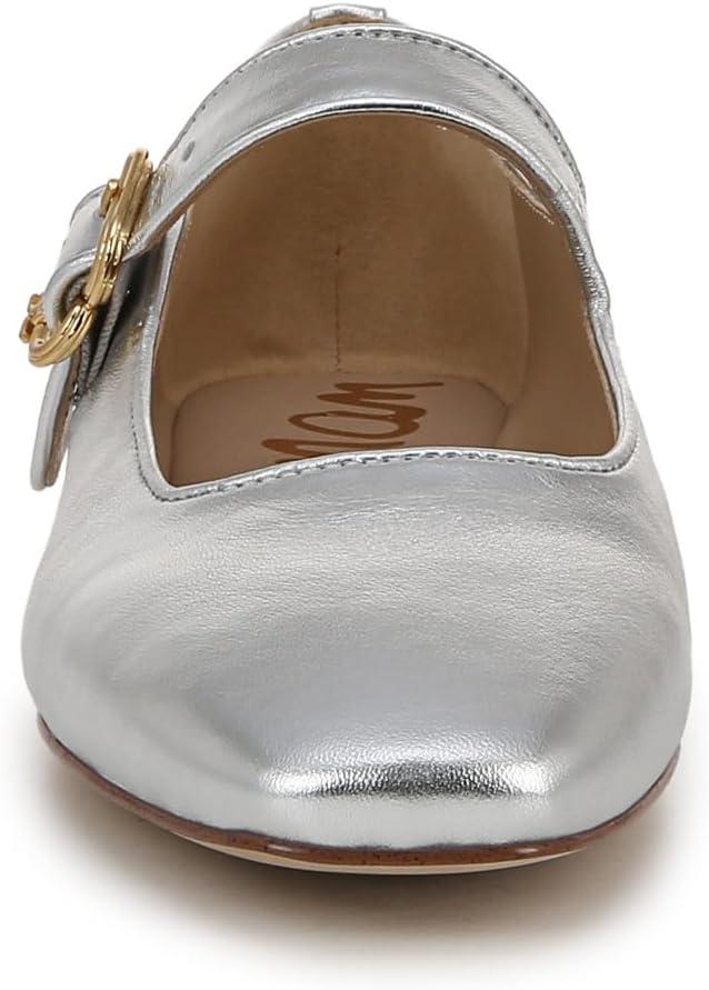 image:imageSam Edelman Womens MichaelaMary Jane FlatSoft Silver