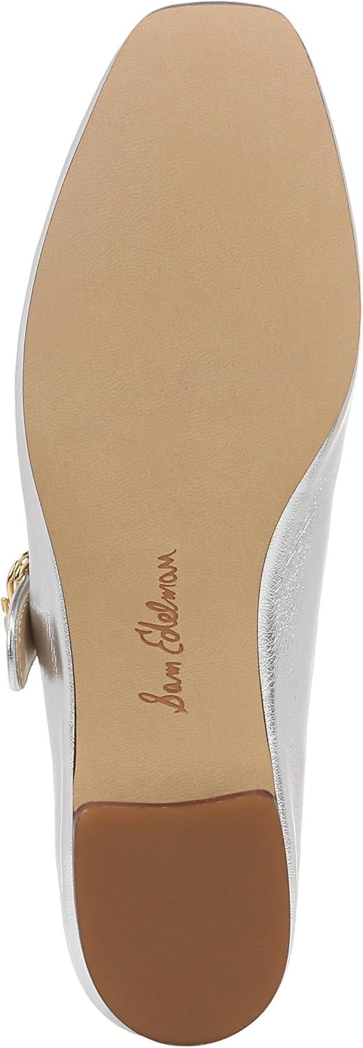 image:imageSam Edelman Womens MichaelaMary Jane FlatSoft Silver