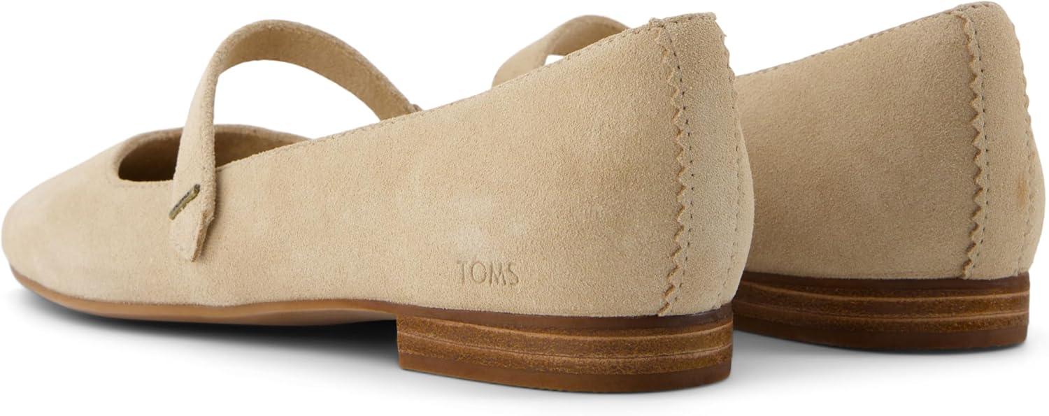 image:imageTOMS Womens Bianca Mary Jane Ballet Flats Casual BlackOatmeal Suede