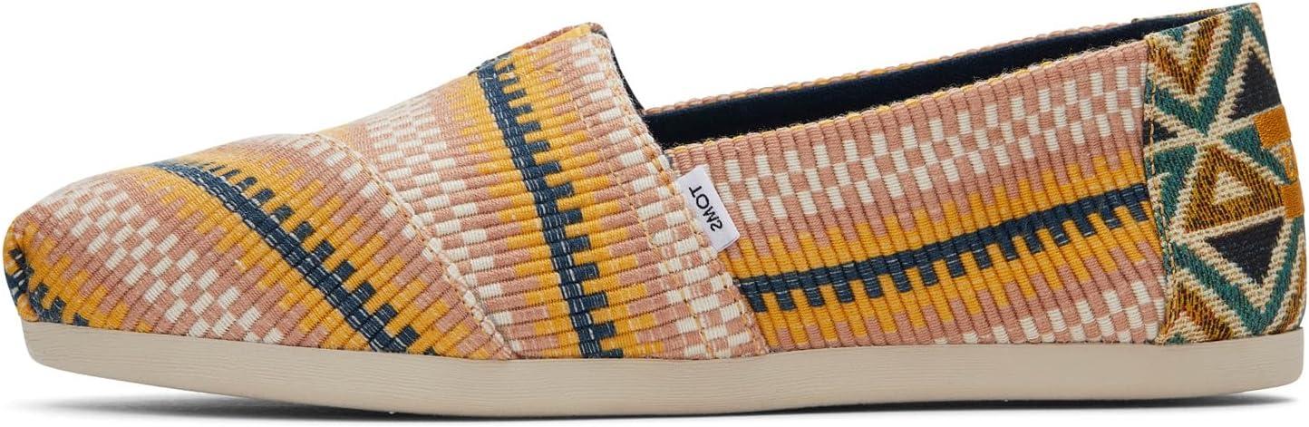 image:imageToms Womens Alpargata Cloudbound 10019691Mango Striped Global Woven