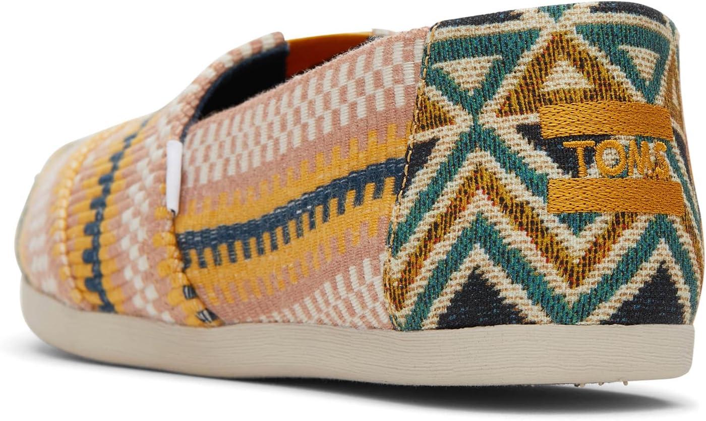image:imageToms Womens Alpargata Cloudbound 10019691Mango Striped Global Woven