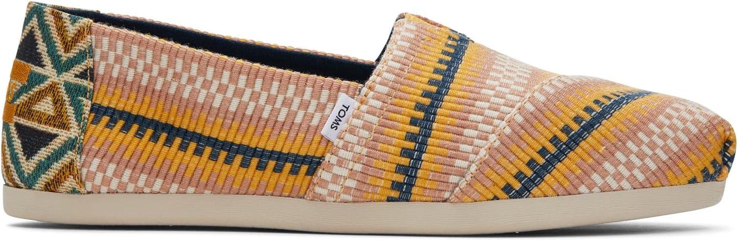 image:imageToms Womens Alpargata Cloudbound 10019691Mango Striped Global Woven
