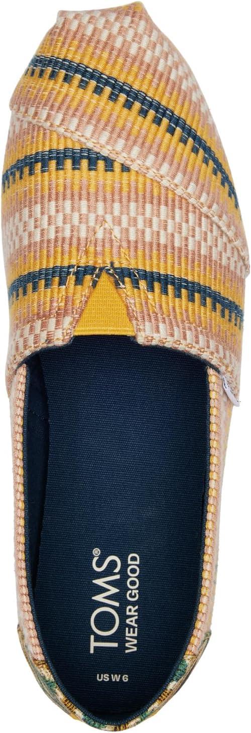 image:imageToms Womens Alpargata Cloudbound 10019691Mango Striped Global Woven