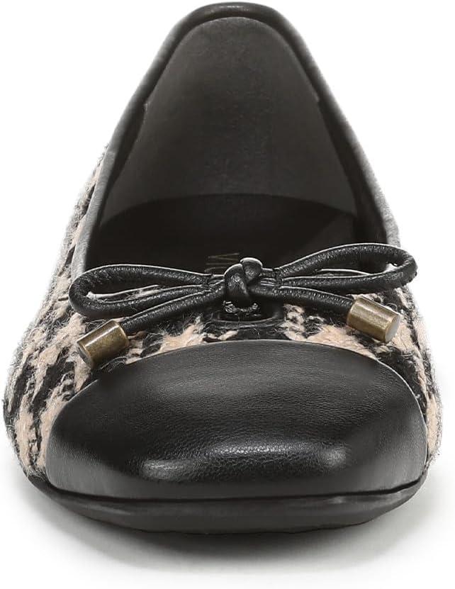 image:imageVionic Womens Klara Ballet Flat Cameo Rose LeatherBlack Cream