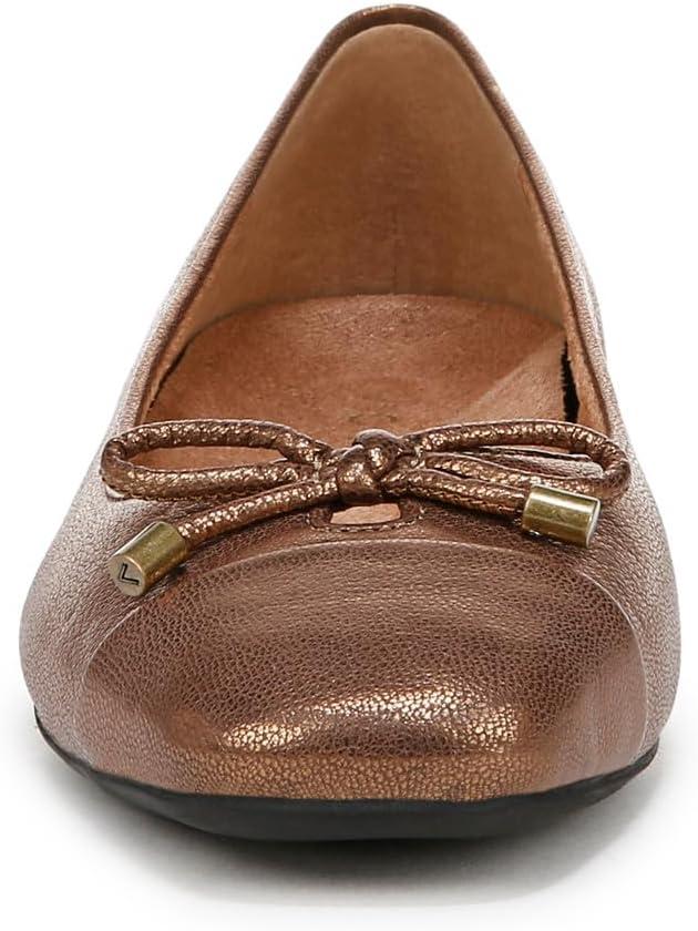 image:imageVionic Womens Klara Ballet Flat Cameo Rose LeatherBronze Leather