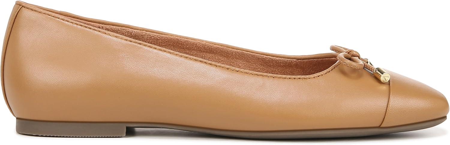 image:imageVionic Womens Klara Ballet Flat Cameo Rose LeatherCamel Leather