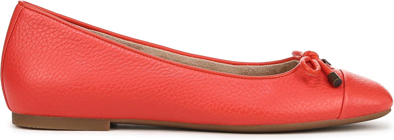 image:imageVionic Womens Klara Ballet Flat Cameo Rose LeatherCherry Tomato Leather