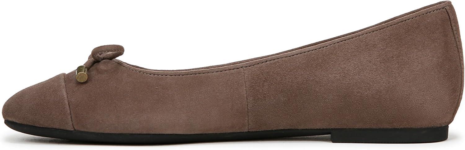 image:imageVionic Womens Klara Ballet Flat Cameo Rose LeatherDriftwood Suede