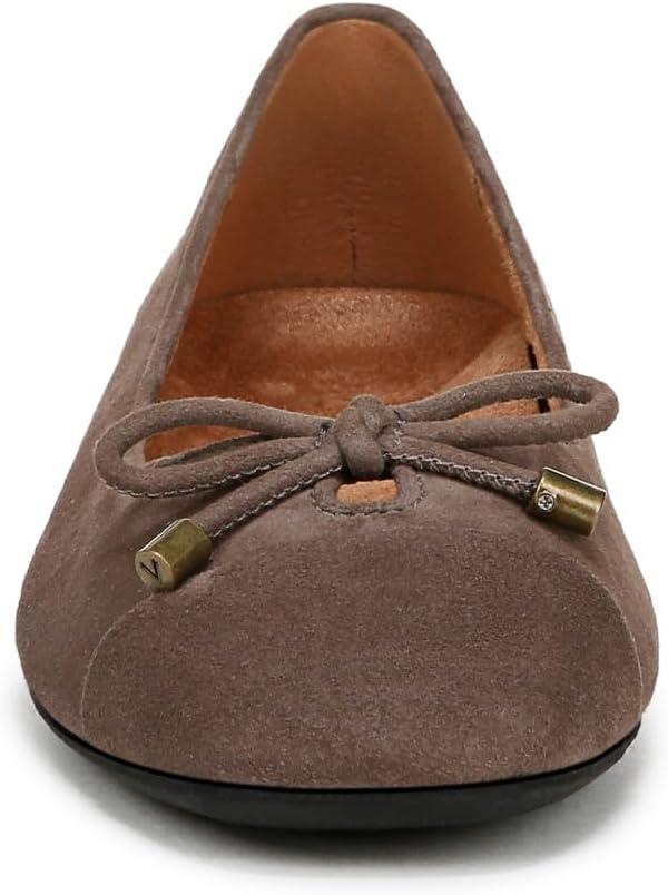 image:imageVionic Womens Klara Ballet Flat Cameo Rose LeatherDriftwood Suede