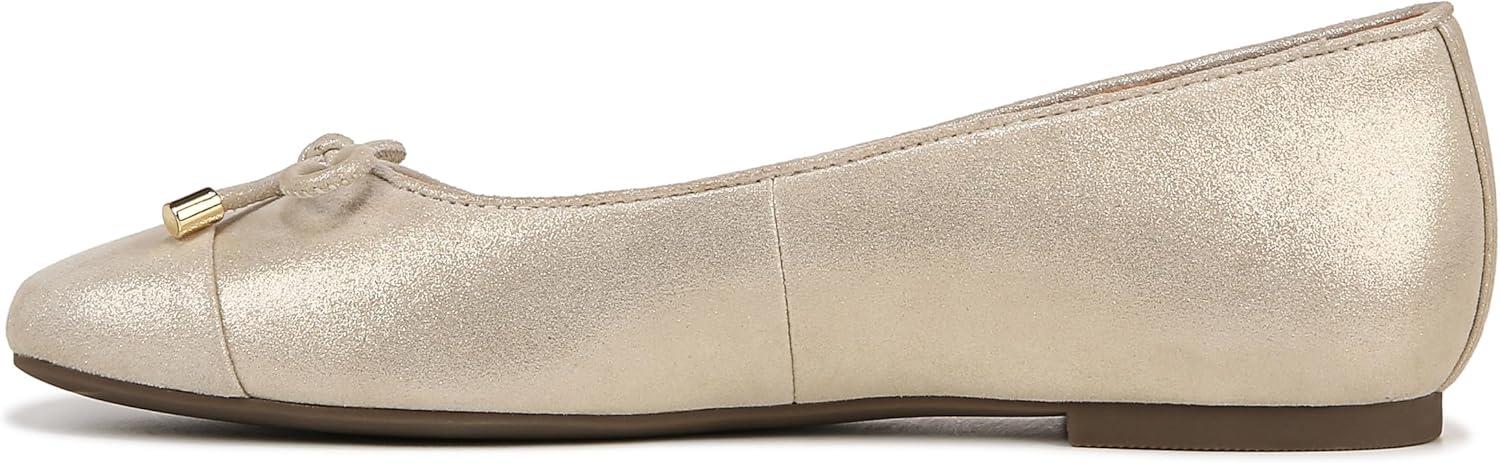image:imageVionic Womens Klara Ballet Flat Cameo Rose LeatherGold Metallic Leather