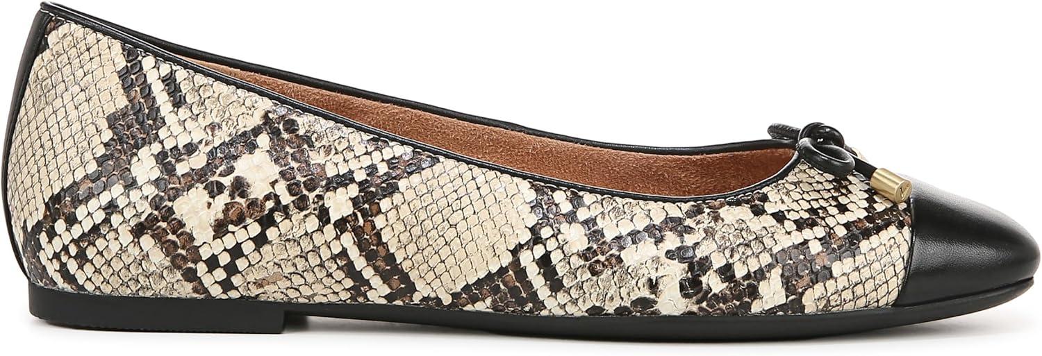 image:imageVionic Womens Klara Ballet Flat Cameo Rose LeatherIvory Multi Leather