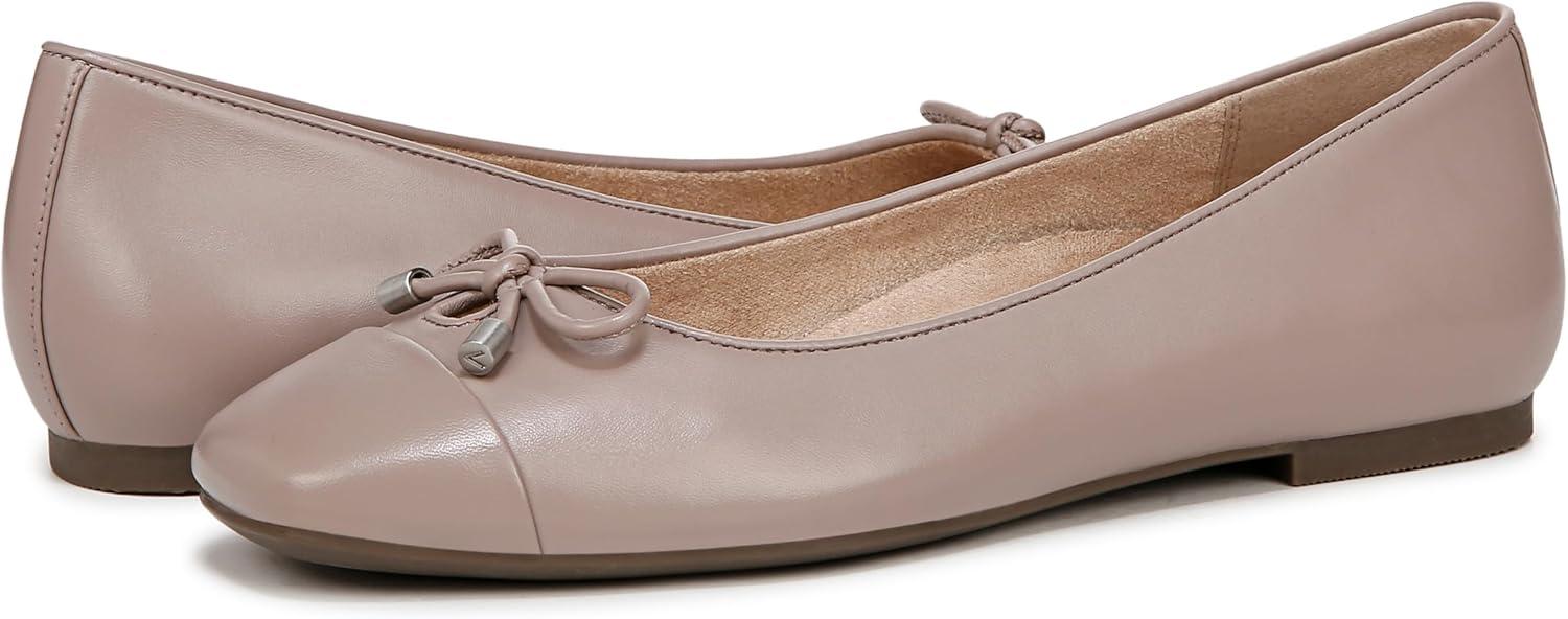 image:imageVionic Womens Klara Ballet Flat Cameo Rose LeatherMagnolia Dusk Grey Leather