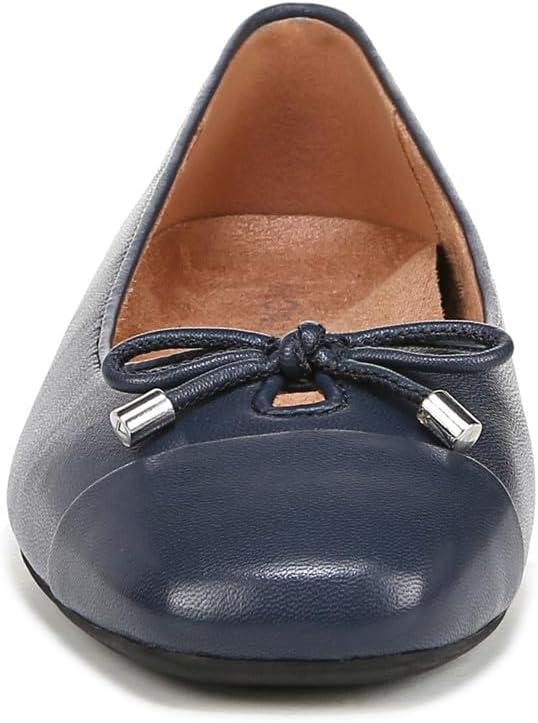 image:imageVionic Womens Klara Ballet Flat Cameo Rose LeatherNavy Nappa Leather