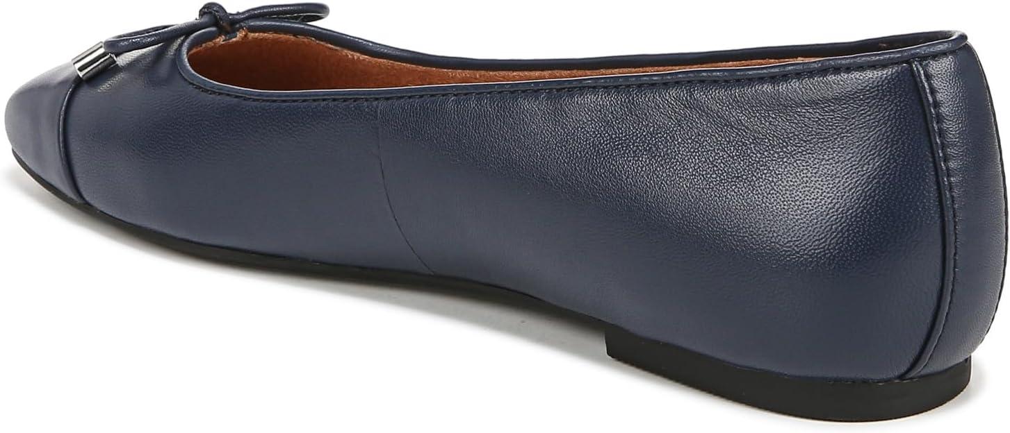 image:imageVionic Womens Klara Ballet Flat Cameo Rose LeatherNavy Nappa Leather