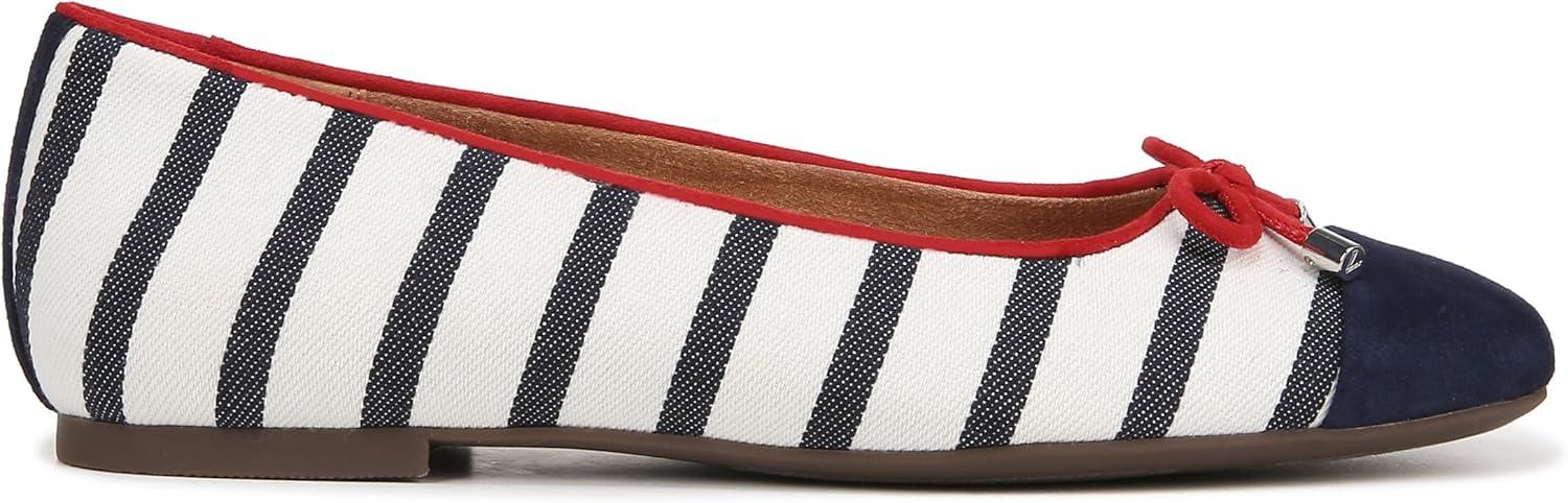 image:imageVionic Womens Klara Ballet Flat Cameo Rose LeatherNavy Suede