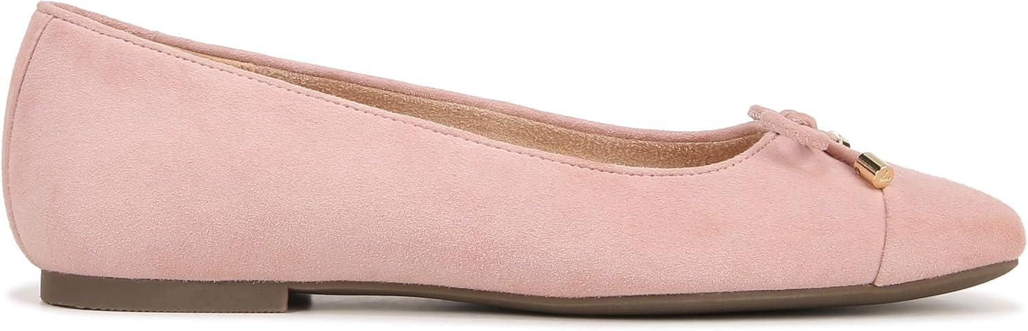 image:imageVionic Womens Klara Ballet Flat Cameo Rose LeatherPeach Suede