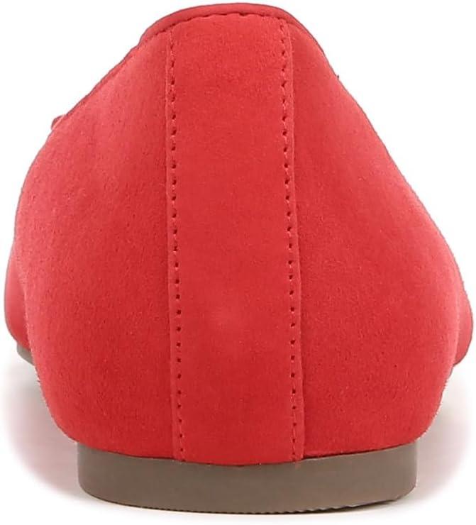 image:imageVionic Womens Klara Ballet Flat Cameo Rose LeatherRed Suede