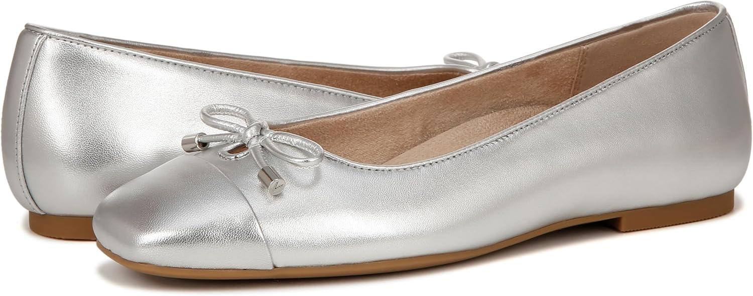 image:imageVionic Womens Klara Ballet Flat Cameo Rose LeatherSilver Leather