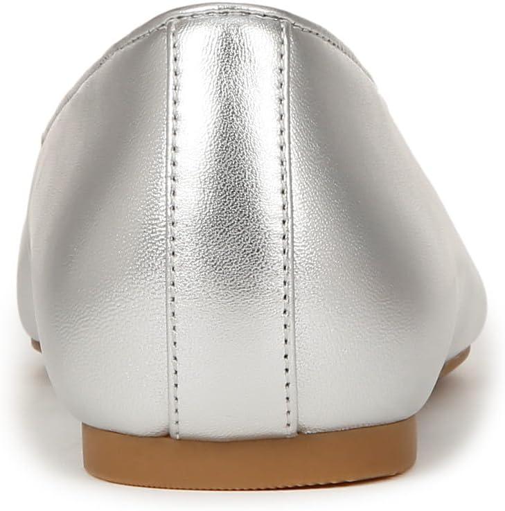 image:imageVionic Womens Klara Ballet Flat Cameo Rose LeatherSilver Metallic Leather
