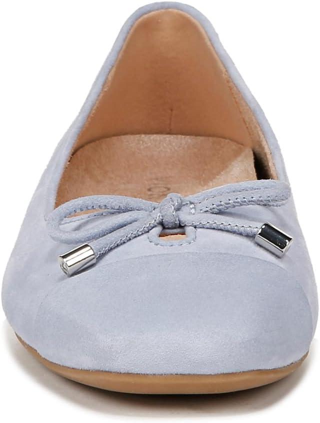 image:imageVionic Womens Klara Ballet Flat Cameo Rose LeatherSkyway Blue Suede